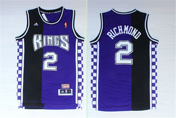 Men Sacramento Kings #2 Richmond Black purple NBA Jerseys